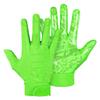 SLEEFS Youth Football Gloves for Boys and Girls, Neon Green Sticky Receiver Flag Football Gloves for Youth, Adult Men or Women, Stretch Fit, No Slip, Perfect Grip, Machine Washable, Extra Extra Large view 1