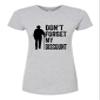 Large Heather Women Don't Forget My Discount Funny Senior Gift Idea Deluxe Soft T-Shirt view 2