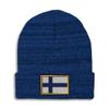 Speedy Pros Beanies for Men Finland Embroidery Europe Winter Hats for Women Acrylic Skull Cap 1 Size Heather Royal Blue Design Only view 1