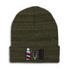 Speedy Pros Beanies for Men Barber Logo Embroidery Skull Cap Winter Hats for Women Acrylic One Size Heather Olive Green Design Only view 1