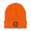 Beanies for Men Leo Embroidery Zodiac Leo Winter Hats for Women Acrylic Skull Cap 1 Size Orange Design Only view 1
