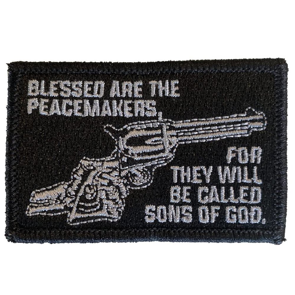 2" x 3" Peacemaker Tactical Patch - Black