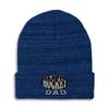 Speedy Pros Beanies for Men Hockey Dad C Embroidery Skull Cap Winter Hats for Women Acrylic One Size Heather Royal Blue Design Only view 1