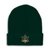 Beanies for Men Animal Control A Embroidery Skull Cap Winter Hats for Women Acrylic One Size Forest Green Design Only view 1