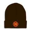 Beanies for Men Fd Fire Department Embroidery Firefighter Fd Winter Hats for Women Acrylic Skull Cap 1 Size Brown Design Only view 1