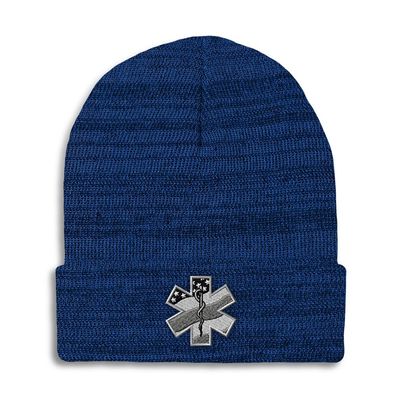 Speedy Pros Beanies for Men Paramedic A Embroidery Paramedic Emergency Medical Care Winter Hats for Women Acrylic Skull Cap 1 Size Heather Royal Blue Design Only