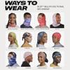 Buff CoolNet UV Neck Gaiter, UPF 50 Sun Protection, Breathable, Cooling Bandana, Versatile, Quick Dry Face Mask, Lazs Blue, Adult Size view 4