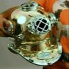 Brass Diving Helmet Antique US Navy Mark V Deep Sea Scuba Divers view 1