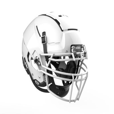 Schutt F7 VTD Collegiate Football Helmet, ROPO DW NB VC Facemask Attached, Small, White