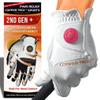 Copper Tech Plus Ladies Golf Gloves Women (2nd Gen) | Copper Compression Joint Support with Flexible & Comfortable Fit | Tacky Silicone Pad (White/White, Medium-Large, Right) view 1