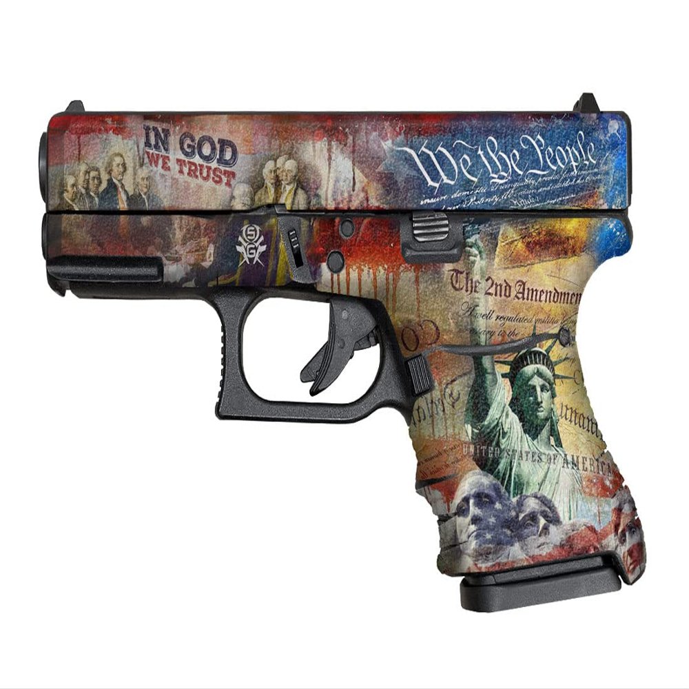 Textured Vinyl Decal Skin Kit for Glock 29 SF/Glock 30 SF (We The People)