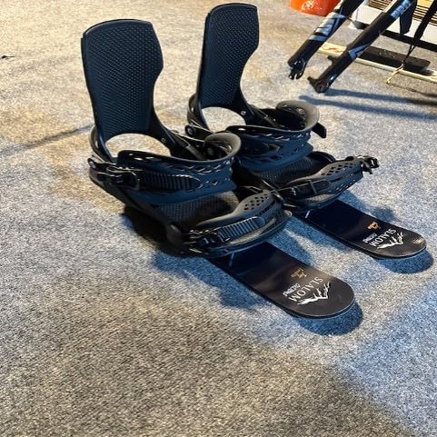 Slalom Customs Foot Skis - Snowboard Bindings (Large Snowboard Bindings)