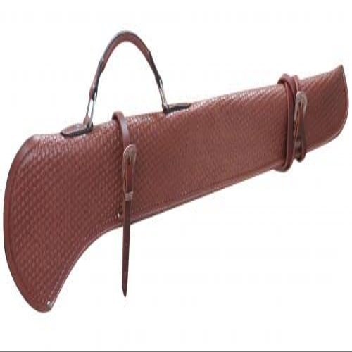 SHOWMEN CRAFT Basket Tooled Gun Scabbard with Copper Buckles (40")