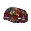 Workout Headbands for Men Women Hippie Peace Symbol Flower Floral Stretchy Hair Bands Running Sweat Bands view 1