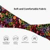Workout Headbands for Men Women Hippie Peace Symbol Flower Floral Stretchy Hair Bands Running Sweat Bands view 3