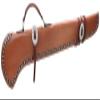 SHOWMEN CRAFT Leather Gun Scabbard with Silver Buckle and Studs- (40") view 1