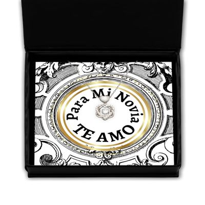 Mi Mundo eres tu, Regalo para Novia, Novia enamorada o Mujer, joyeria para enamoradas o Mujeres - Corazon de Plata
