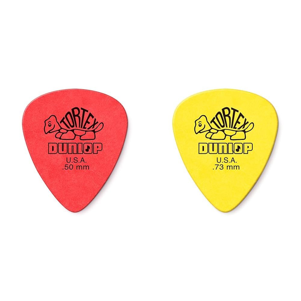 Jim Dunlop Standard .50mm and .73mm Guitar Pick Player's Pack Bundle, 12 Packs Each