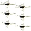 The Fly Fishing Place Tungsten Bead Jigged Pat's Rubber Legs Nymph Fly Fishing Flies - Black with Olive Legs - Trout and Bass Wet Fly Pattern - 6 Flies Hook Size 10 view 1