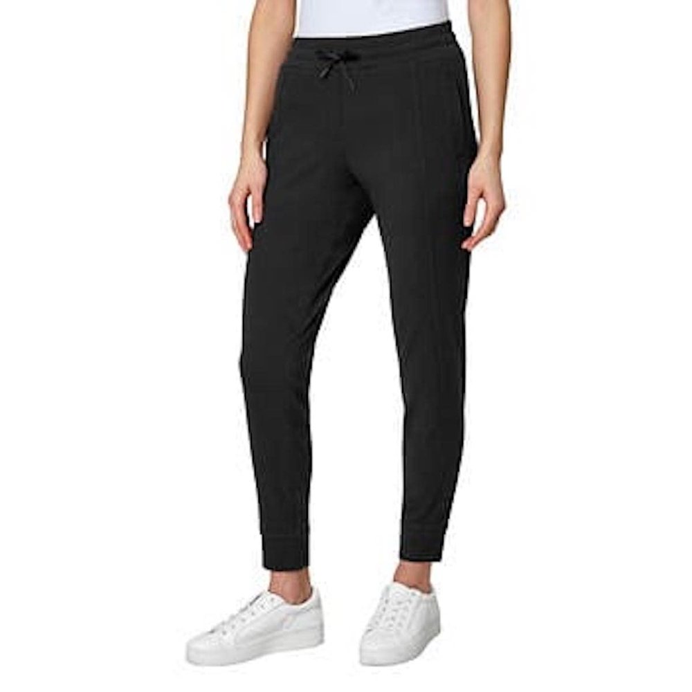 Mondetta Women's Cozy Warm Fleece Jogger Pant with Pockets (as1, Alpha, xx_l, Regular, Regular, Black)