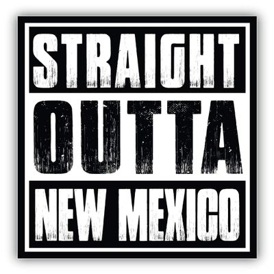 Straight Outta New Mexico USA State Vinyl Sticker Decal