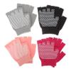 BIUDECO 4 Pairs Women Yoga Gloves Fingerless Workout Gloves for Yoga Pilates and Lightweight and Breathable Exercise Gloves for Enhanced Grip view 1
