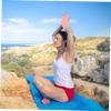BIUDECO 4 Pairs Women Yoga Gloves Fingerless Workout Gloves for Yoga Pilates and Lightweight and Breathable Exercise Gloves for Enhanced Grip view 4