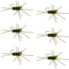 The Fly Fishing Place Tungsten Bead Jigged Pat's Rubber Legs Nymph Fly Fishing Flies - Dark Olive with Olive Legs - Trout and Bass Wet Fly Pattern - 6 Flies Hook Size 10 view 1