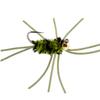 The Fly Fishing Place Tungsten Bead Jigged Pat's Rubber Legs Nymph Fly Fishing Flies - Dark Olive with Olive Legs - Trout and Bass Wet Fly Pattern - 6 Flies Hook Size 10 view 2