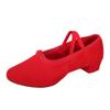 CsgrFagr Women Ladies Dancing Prom Ballroom Latin Ballet Dance Singles Shoes Riding Boots Women (Red, 7.5) view 1
