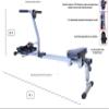 Fitness Rowing Machine X Series HD Foldable Rower for Home Use, with 12 Adjustable Resistance Hydraulic System, LCD Monitor and Comfortable Seat Cushion view 2