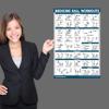3 Pack - Medicine Ball Workouts Volume 1 & 2 + Warm Ups Exercise Poster Set - Fitness Charts (18 x 24, LAMINATED) view 3