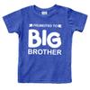 Promoted to Big Brother Shirt for Little Boys Toddler Baby Announcement Outfits (as1, Age, 7_Years, Charcoal Blue) view 1