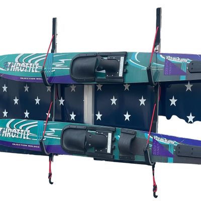 PONTOON BOAT SOLUTIONS, Pontoon Boat Wide Ski Solution with Storage Rack