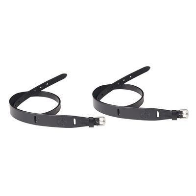 Dover Saddlery Leather Jodhpur Garter Straps, Color: Black, Size: Medium