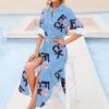 Fuck Ice Cream Shirt Dress Long Sleeve Button Down Dress Casual Loose Maxi Dresses for Women S view 4