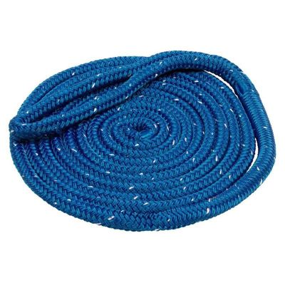 New England Ropes 3/8" Double Braid Dock Line - Blue w/Tracer - 25'