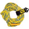 Aqua 4-Person Floating Towable Tow Rope, for Towable Tubes, Wake Boarding, Water Skiing & Watersports, 60 ft. Yellow view 1