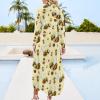 Bumble Bee Shirt Dress Long Sleeve Button Down Dress Casual Loose Maxi Dresses for Women XL view 2