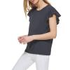 DKNY Women's Sportswear Top,New Navy,Small view 4
