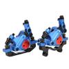 Ejoyous Hydraulic Disc Brake, Aluminium Alloy Disc Brake Set Front Rear Cable Disc Brake Caliper for Mountain Road and Electric (Blue) view 4