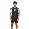 KOMBAT USA Short Sleeve Rash Guard KC Ocean & Snow | MMA, BJJ Comprasion Short Sleeve | Jiu Jitsu, Mens BJJ, No GI (US, Alpha, X-Large, Regular, Regular, Black) view 4