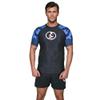 KOMBAT USA Short Sleeve Rash Guard KC Ocean & Snow | MMA, BJJ Comprasion Short Sleeve | Jiu Jitsu, Mens BJJ, No GI (US, Alpha, Medium, Regular, Regular, Blue) view 4