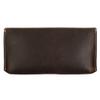 Hide & Drink, Full Grain Leather Large Female Wallet, Travel Organizer for Women, Vintage Money and Card Holder, Handmade, Bourbon Brown/White Stitching view 2