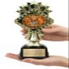 2026 March Trophy for Winner 9 Inches Tall - Customized Basketball Bracket Award for Madness Tournament - Personalized Engraving with Gold Plate - Customize Now! view 2