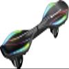 Razor Black Label RipStik Ripster Light UpTwo Wheel Caster Board with Multi-Color LED Lights, Compact and Lightweight, for Kids and Teens view 1