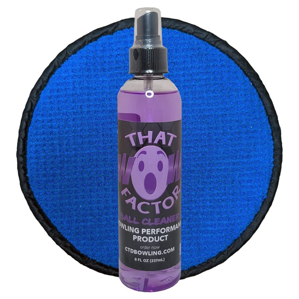 Creating the Difference Basic Bowling Ball Cleaner Starter Kit | That Wow Factor Ball Cleaner | 8 oz | BAM (Big Amazing Microfiber) Pad | USBC Approved | Removes Dirt, Oil & Scuff Marks