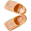 Cabilock 2 Pairs Large Feet Slippers Giant Foot Costume Props for Halloween Masquerade Cosplay Party Comfortable Slip-on Funny Footwear for Adults view 1