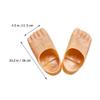 Cabilock 2 Pairs Large Feet Slippers Giant Foot Costume Props for Halloween Masquerade Cosplay Party Comfortable Slip-on Funny Footwear for Adults view 2