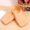 Cabilock 2 Pairs Large Feet Slippers Giant Foot Costume Props for Halloween Masquerade Cosplay Party Comfortable Slip-on Funny Footwear for Adults view 4